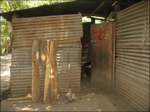 A Guatemala dwelling where one of the girls lived with her family before being smuggled to the U.S. and forced into prostitution.