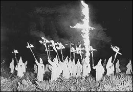Early KKK rally in Florida. Photo courtesy of the National Archives.