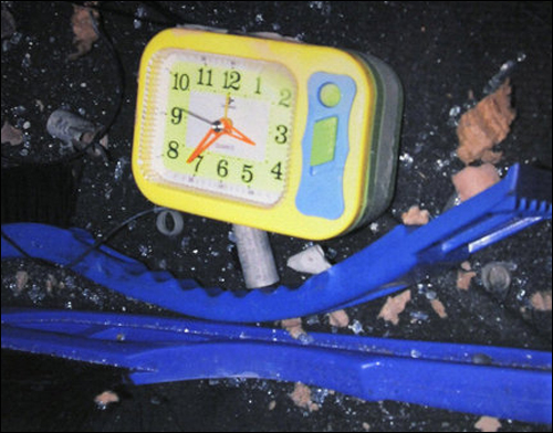 Timer on the failed explosive device. 