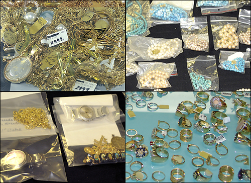 Stolen jewelry collage